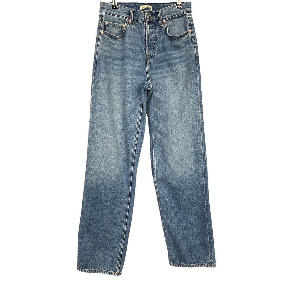 Grlfrnd Classic Blue Bella Low Rise Boyfriend Denim Jeans Size 23 - Picture 2 of 5